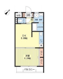 セブンズ白金高輪 303 間取り図