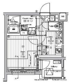 プレミアムキューブ新宿中井 4階 間取り図