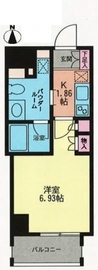 プライムアーバン学芸大学 602 間取り図