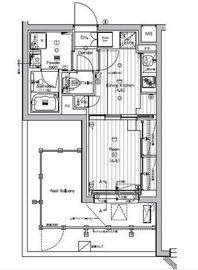 プレミアムキューブ新宿中井 4階 間取り図