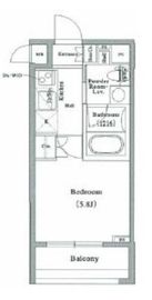 ラクラス新中野 406 間取り図