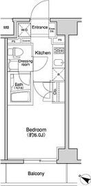 プラウドフラット森下 1004 間取り図