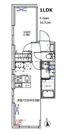 CREAL上野 202 間取り図