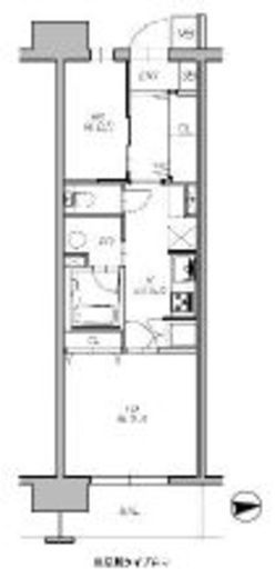 ロイヤルパークス西新井 831 間取り図