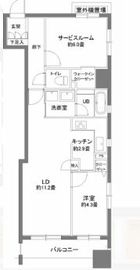 カスタリア人形町 803 間取り図