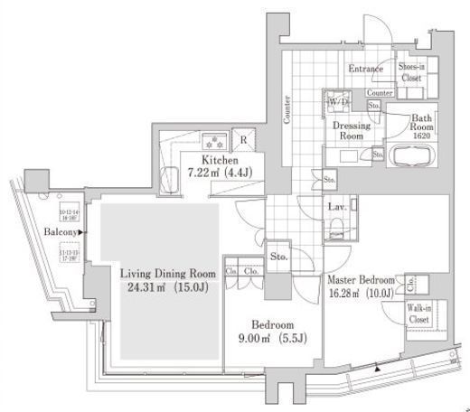 ラ・トゥール渋谷神南 2002 間取り図