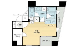 クオリア御茶ノ水パークフロント 12階 間取り図