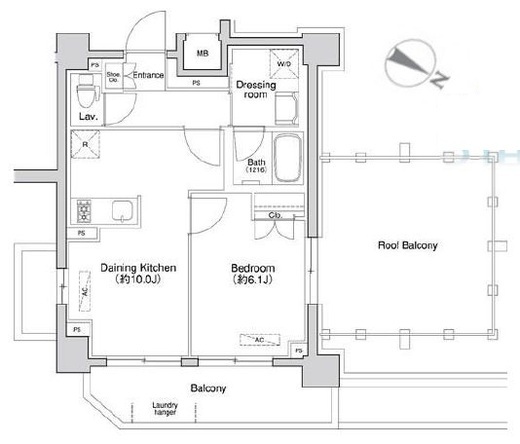 プライマル方南町 603 間取り図