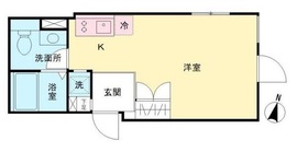 ラピス原宿2 204 間取り図