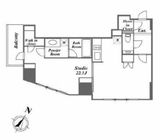 ザ・ベルグレイヴィア麻布 4階 間取り図