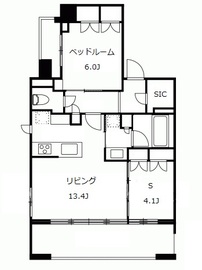 イニシアイオ西麻布 9階 間取り図