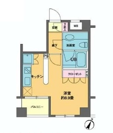 カスタリア南麻布 302 間取り図