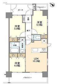 ジニア浅草 2階 間取り図