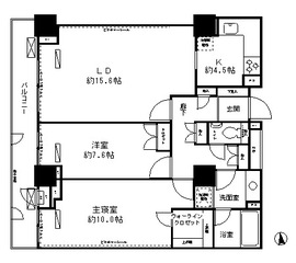 パーク・アヴェニュー神南 1006 間取り図