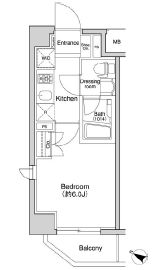 プラウドフラット森下 606 間取り図