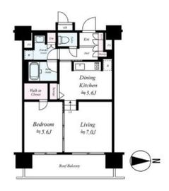 カッシア錦糸町レジデンス 4階 間取り図