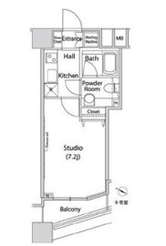 ファーストリアルタワー新宿 1209 間取り図