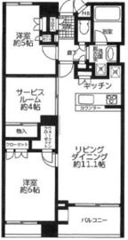 レジェンド高田馬場ドゥエ 4階 間取り図