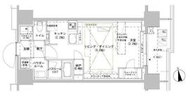 パークスフィア牛込神楽坂 207 間取り図