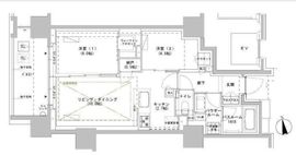 パークスフィア牛込神楽坂 202 間取り図