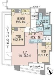 THEパームス西ヶ原 6階 間取り図