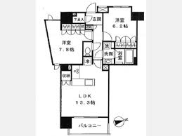 メゾンカルム代々木公園 901 間取り図