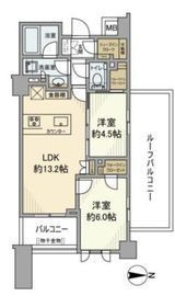 グランツオーベル中野 4階 間取り図