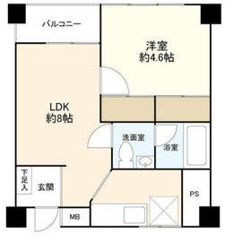 シャトー東洋南青山 2階 間取り図