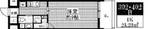 ミリアレジデンス根岸柳通 402 間取り図