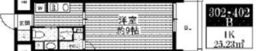 ミリアレジデンス根岸柳通 402 間取り図