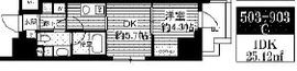 ミリアレジデンス根岸柳通 703 間取り図