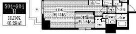 ミリアレジデンス根岸柳通 704 間取り図