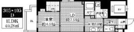 ミリアレジデンス根岸柳通 405 間取り図