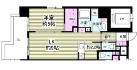 ミリアレジデンス根岸柳通 1005 間取り図