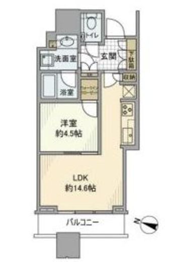 パークコート渋谷ザタワー 19階 間取り図