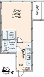 グランドレジデンス目黒 401 間取り図