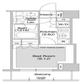 コンフォリア日本橋人形町イースト 202 間取り図