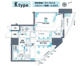 ZOOM駒込 9階 間取り図