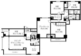 イトーピア三番町マンション 7階 間取り図