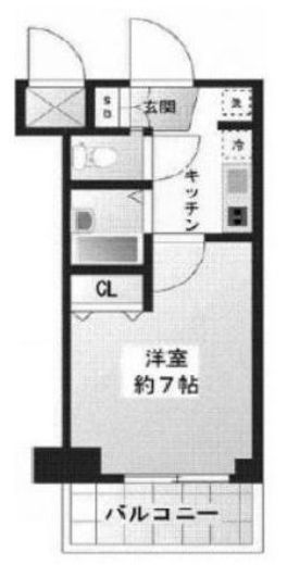 OLIO麻布十番 (オリオ麻布十番) 7階 間取り図