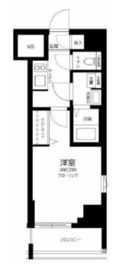 ガリシア品川 2階 間取り図