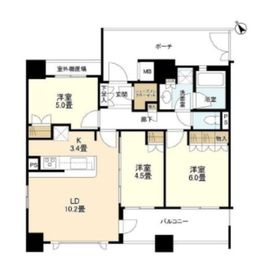 ブランズ東池袋 6階 間取り図