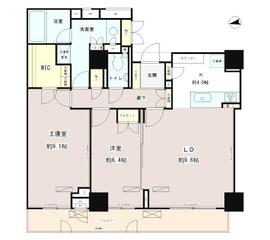 クレヴィア渋谷富ヶ谷 1305 間取り図