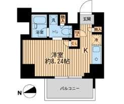 THEパームス学芸大学 701 間取り図