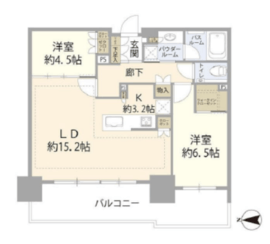 品川イーストシティタワー 24階 間取り図