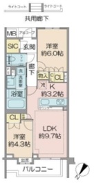 オーベル目黒 2階 間取り図