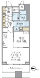 ブリリアタワーズ目黒 15階 間取り図