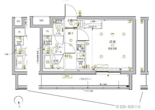 クレイシアIDZ新宿落合ディアコート 2階 間取り図
