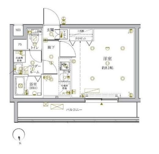 クレイシアIDZ新宿落合ディアコート 3階 間取り図