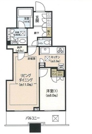 プラウドタワー千代田富士見 7階 間取り図